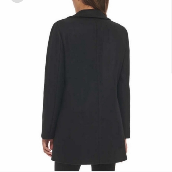 DKNY Ladies Wool Blend Coat - BLACK nwt - Picture 4 of 4